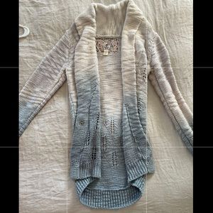 Element Knit Sweater, Size Small, two tone grey